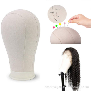 Wig Head Canvas Block Mannequin Head Blocks Manikin  For Wigs Making Weft Wig Display Style Styling Human Head Shape